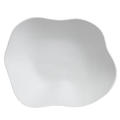 Steelite 7008DD014 - 18" x 14" x 6" White Melamine Salad Bowl, 3‑Gal (≈12 Qt) Capacity - 4/Case
