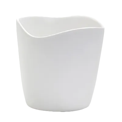 Steelite 7008DD029 Dressing Crock, 1 Qt White Round Melamine, 4.5" x 4.5" Diameter - 1 Dozen