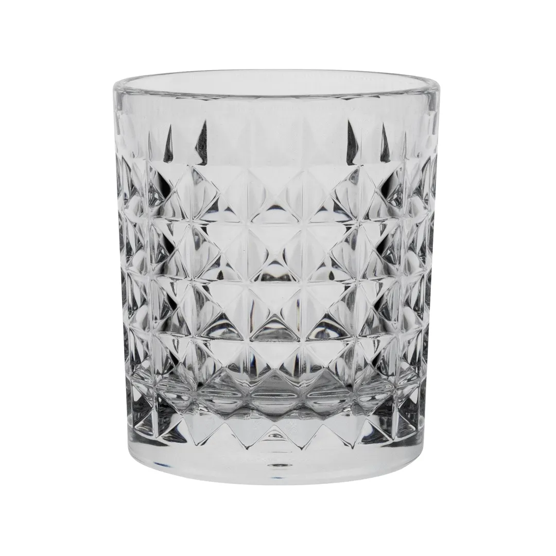 Steelite 7030DR048 Cut Tumbler, 9 oz (3.125" x 3.625"), Polycarbonate, Clear Smooth Finish - 1 Dozen