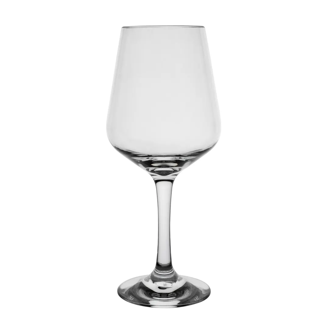 Steelite 7030DR055 16 oz Clear Polycarbonate Wine Glass, 3.625" x 8.75" Top Shelf Stemware - 1 Dozen