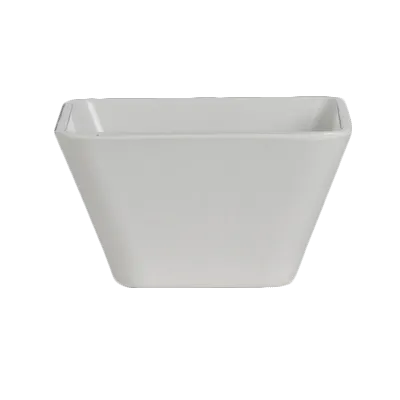 Steelite 7040DD200 - Square Melamine Bowl, White, 5.125" x 5.125" x 2.75", 18.5 Oz (3/4 Qt) - 1 Dozen