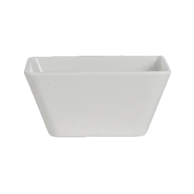 Steelite 7040DD201 Square Melamine Bowl, White, 7" x 7" x 3.25", 1.5 Qt Capacity - 1 Dozen