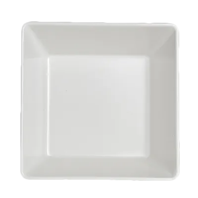 Steelite 7040DD202 Square Bowl, 3.5 Qt 96-127 oz, 9.5" x 9.5" x 4.0" White Melamine, - 1 Dozen