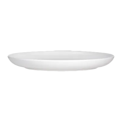 Steelite 7041DD205 Coupe Plate, 9" Round White Melamine Dinnerware, Retro Delfin Design - 1 Dozen