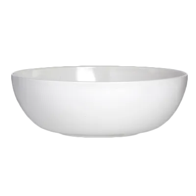 Steelite 7041DD208 - 1.75 Qt White Round Melamine Bowl, 8.5" x 3" , Retro Delfin Style - 6/Case