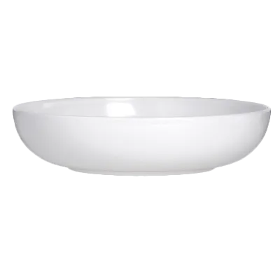 Steelite 7041DD209 - 8" Round White Melamine Pasta Bowl, 32 oz, Delfin Design - 1 Dozen