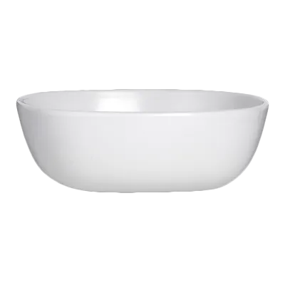 Steelite 7041DD211 Fruit Bowl, 10 Oz Capacity, 4.75" x 1.5" Melamine, White, Retro Style - 1 Dozen