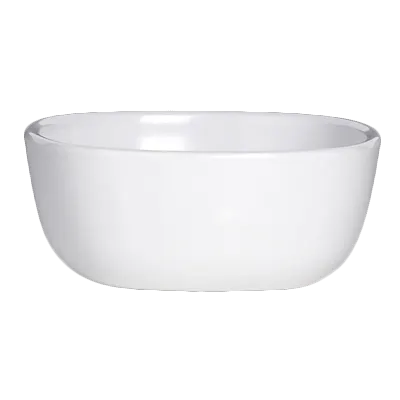 Steelite 7041DD212 - 3 Oz White Round Melamine Sauce Dish, 3" Diameter, Retro Design - 1 Dozen