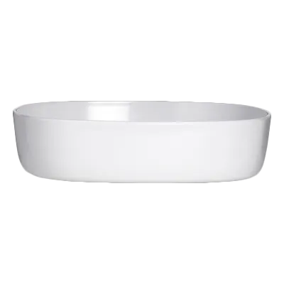 Steelite 7041DD213 - 2 Qt (64‑95 oz) Square White Melamine Bowl, 10" x 2.25", Retro Design - 6/Case