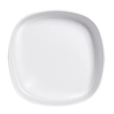 Steelite 7041DD213 - 2 Qt (64‑95 oz) Square White Melamine Bowl, 10" x 2.25", Retro Design - 6/Case