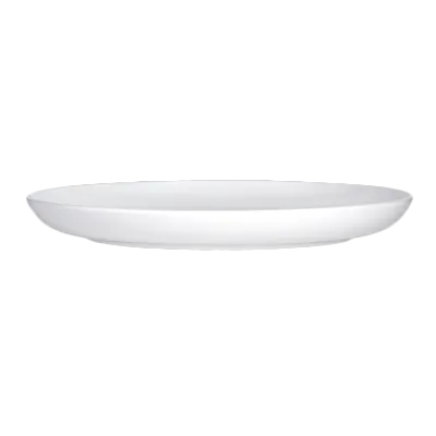 Steelite 7041DD216 - 10.5" White Round Coupe Plate, Melamine Dinnerware, Poolside Design - 1 Dozen