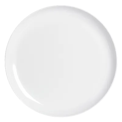 Steelite 7041DD216 - 10.5" White Round Coupe Plate, Melamine Dinnerware, Poolside Design - 1 Dozen