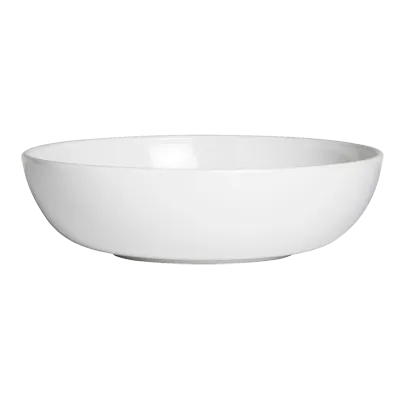 Steelite 7041DD217 - 8" Round Melamine Pasta Bowl, 1.5 Qt (34 Oz) Capacity, White Finish - 1 Dozen