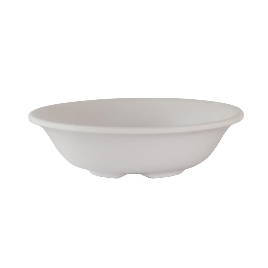Steelite 7060DD305 Oatmeal Grapefruit Bowl, 14 Oz, 6.5" x 1.75" White Melamine Round - 1 Dozen