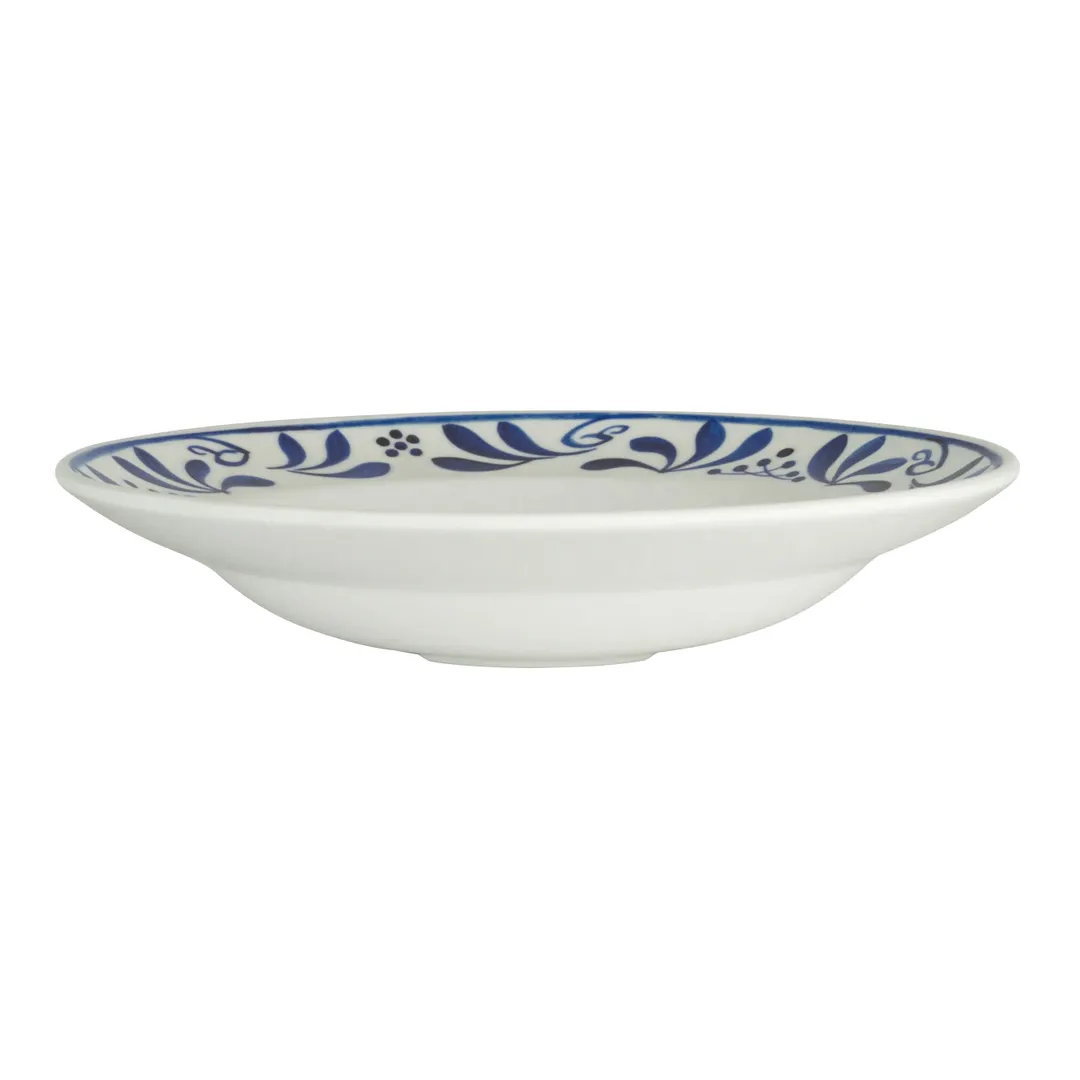 Steelite 7062DD306 - 9" Round Melamine Soup Bowl, 30 Oz Capacity, Design Hand‑Painted Look, 1 Dozen
