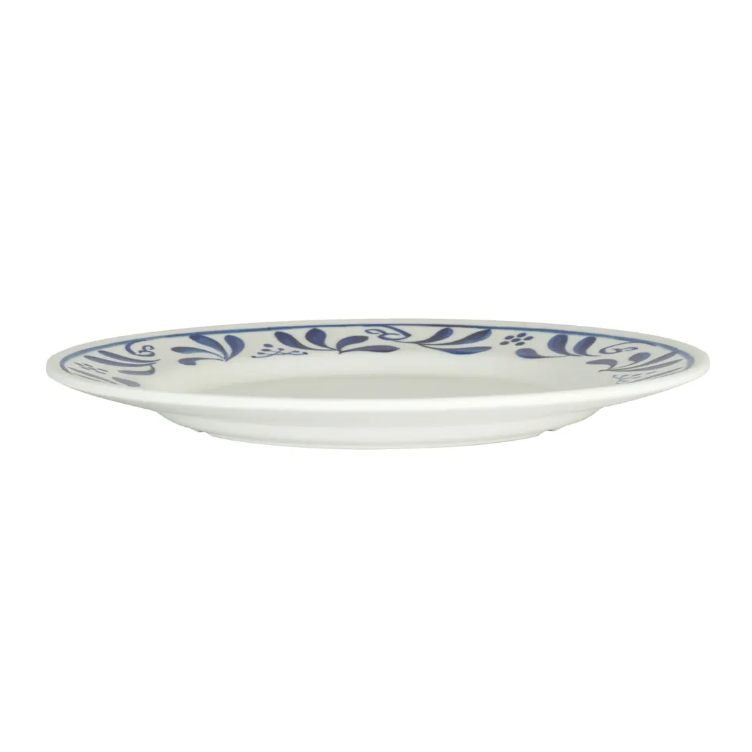 Steelite 7062DD308 - 6" Round Melamine Plate, Viva Delfin Pattern, Hand‑Painted, 6‑7" - 1 Dozen