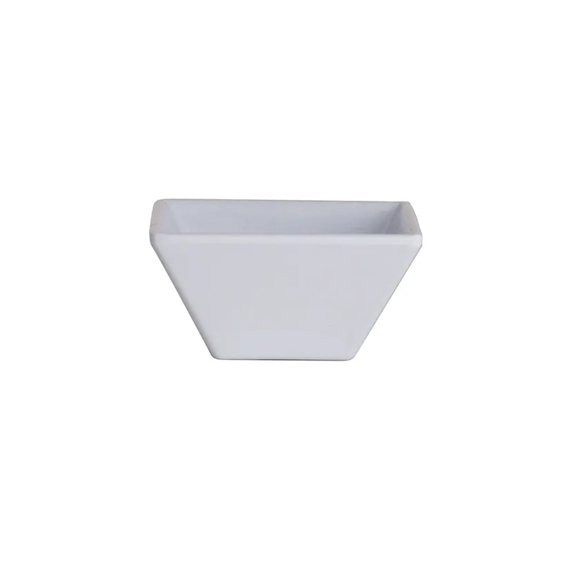Steelite 7064MM205 - Square Melamine Bowl, 3.0 oz (3.0" x 3.0" x 1.5") Polar White Simple - 1 Dozen