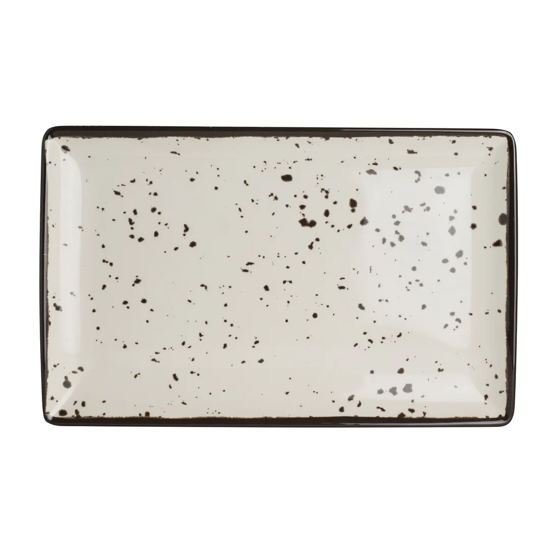 Steelite 7066MM300 - Rectangular Serving Tray, 12" x 7" White Melamine, Urban Snow Finish - 1 Dozen