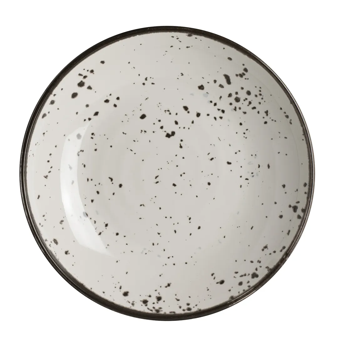 Steelite 7066MM302 - Coupe Bowl, 27 oz (8.5" x 1.5"), Round White Melamine, Snow Design - 1 Dozen