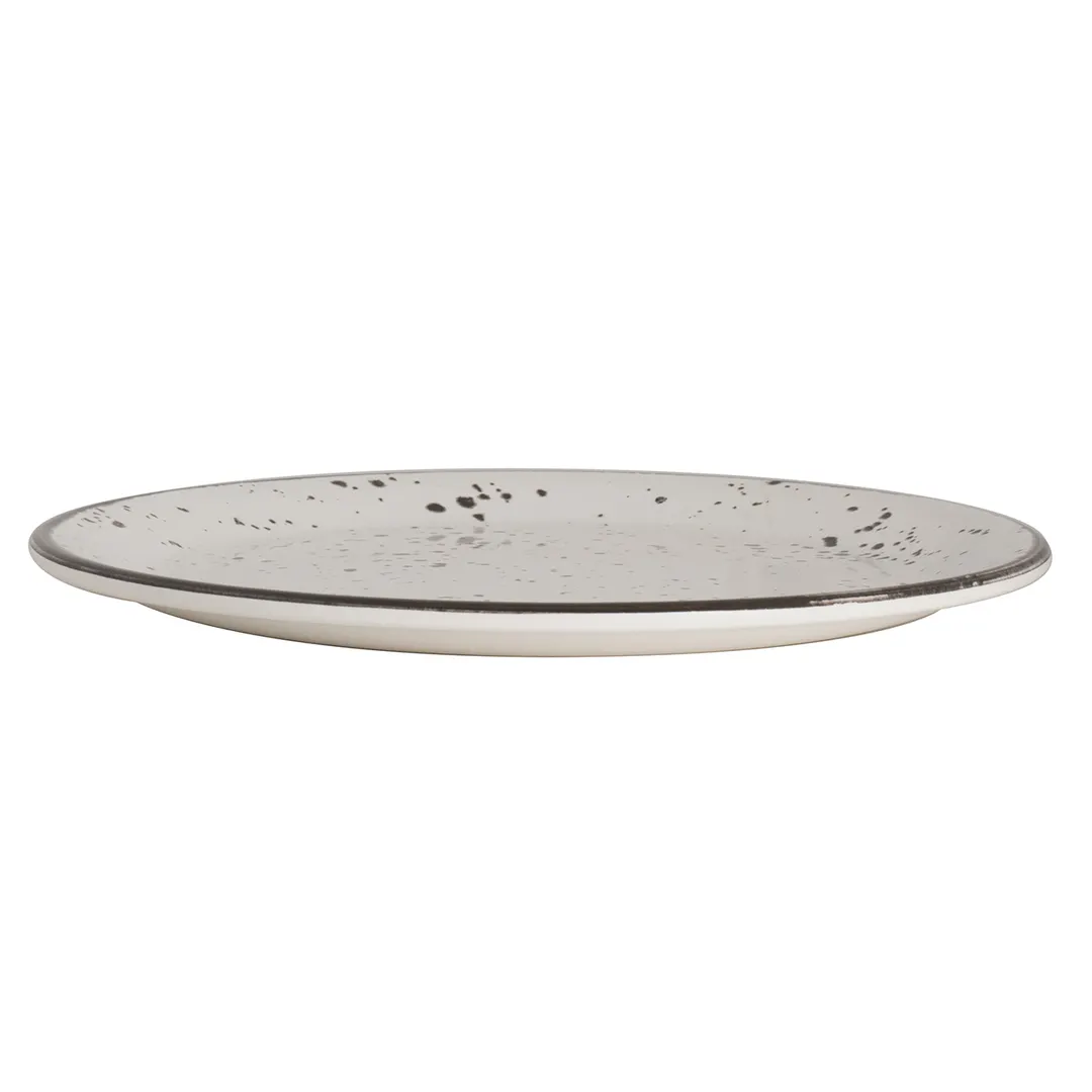 Steelite 7066MM303 8"-9" White Round Coupe Plate, Urban Snow Melamine, Casual Style - 1 Dozen