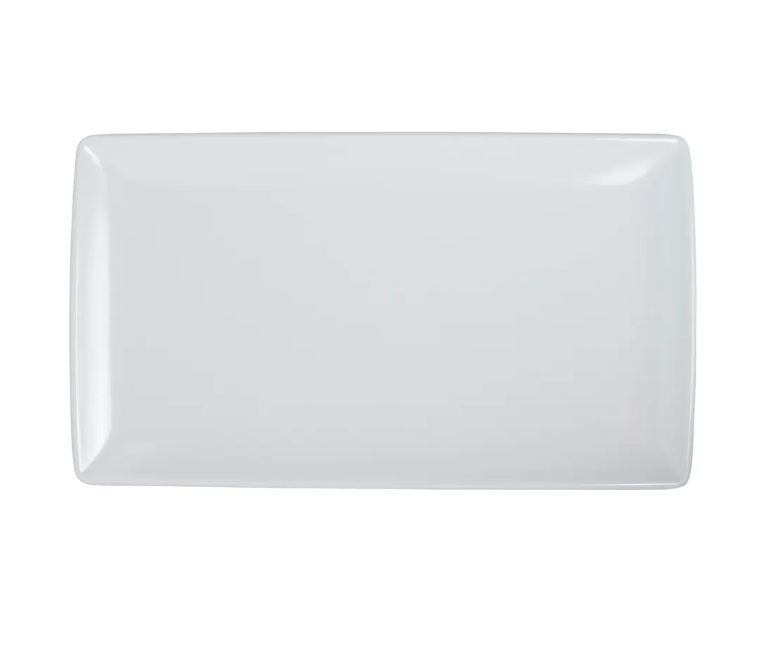 Steelite 7075MM300 Rectangular Serving Tray, White Melamine, 12\" x 7.5\", - 1 Dozen