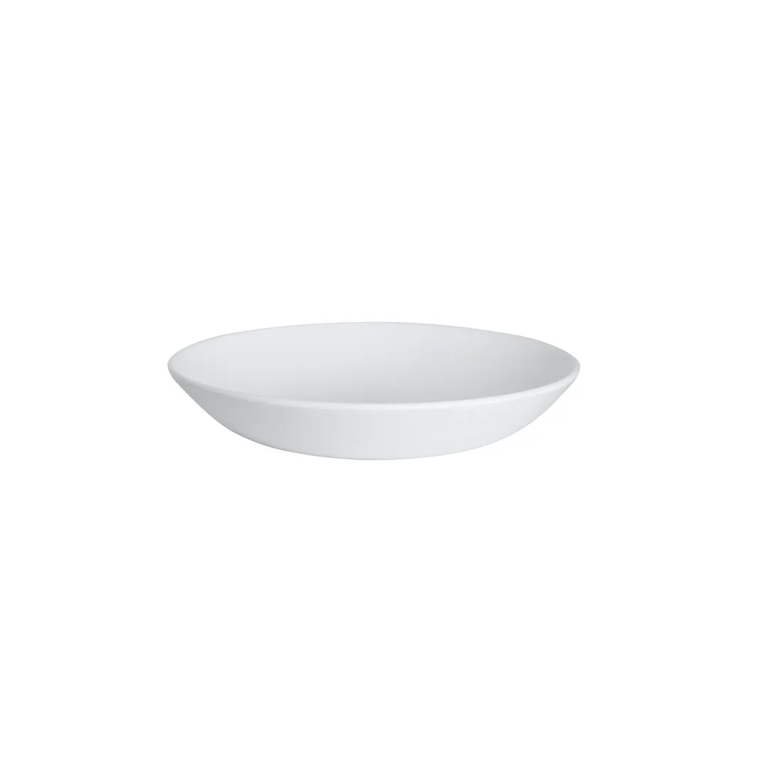 Steelite 7075MM302 - 27 oz Coupe Bowl, 8.5" x 1.5" Round Melamine, White, Plastic, 1 Dozen