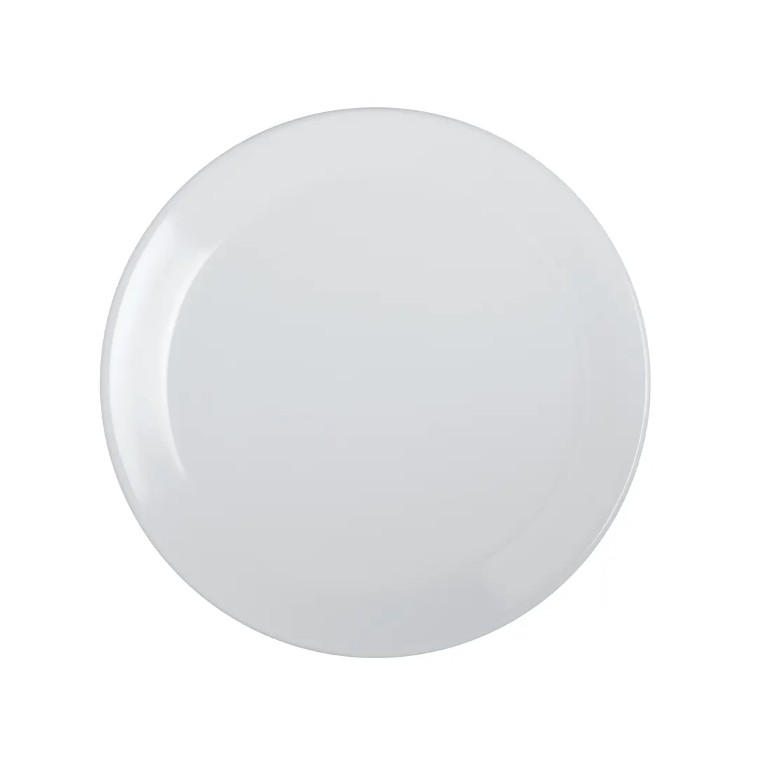 Steelite 7075MM304 - 10" White Round Coupe Plate, Melamine Dinnerware, Reusable Plastic, 1 Dozen