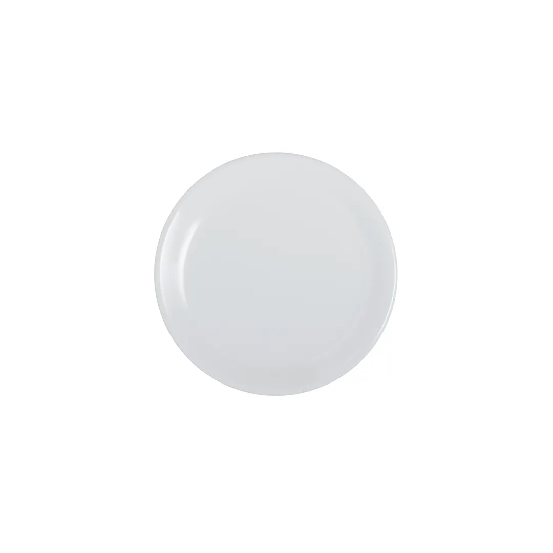 Steelite 7075MM305 - 6"-7" White Round Coupe Plate, Melamine Plastic Dinnerware - 1 Dozen