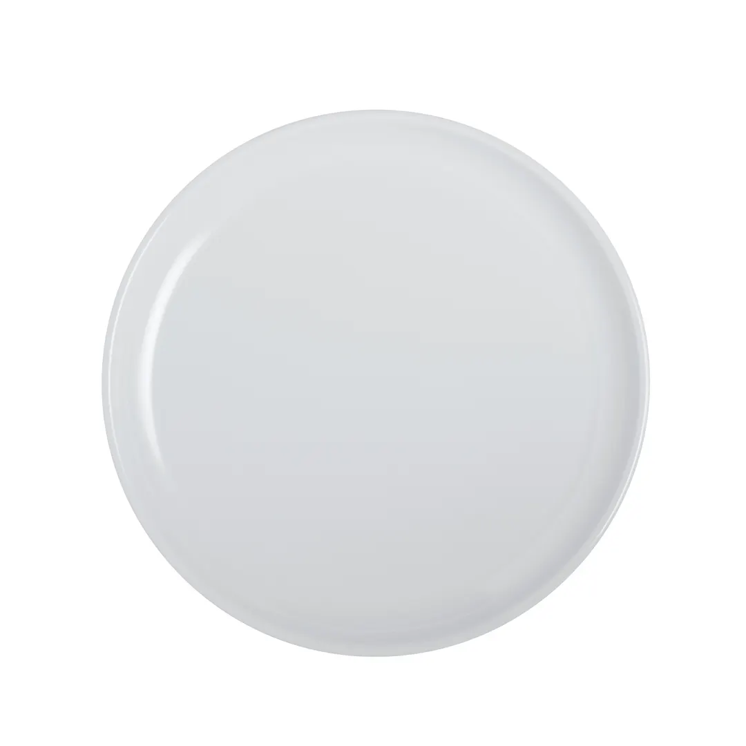 Steelite 7075MM316 Nordic Coupe 10" Round Melamine Plate, White, Coupe Style - 1 Dozen