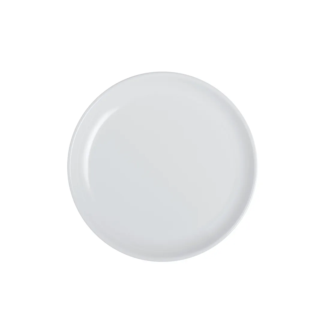 Steelite 7075MM318 - 8"-9" Nordic Coupe Plate, Round White Melamine, 1 Dozen