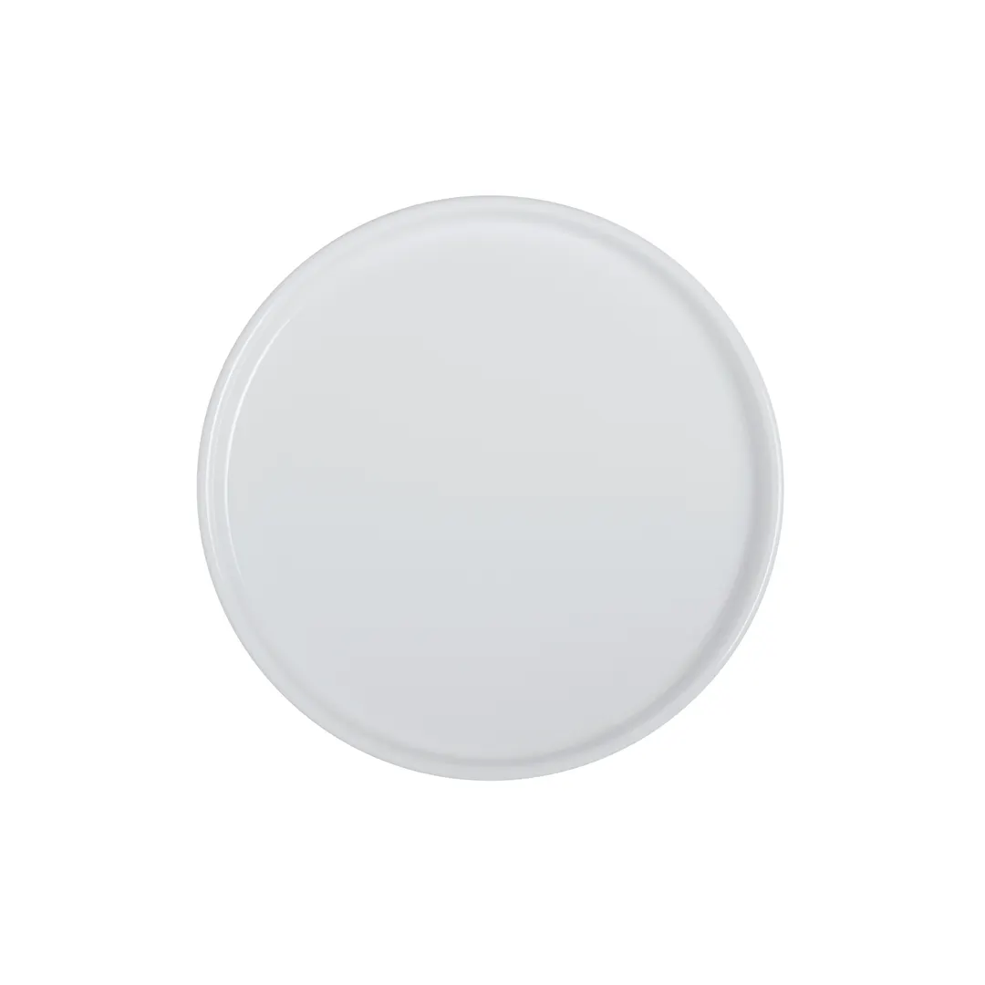 Steelite 7075MM322 - 8.125" x 0.875" Round Melamine Plate, White, Improv Creations - 1 Dozen