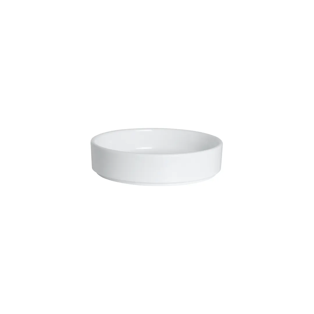 Steelite 7075MM325 Stacking Tray, 21 oz, 6" Diameter, White Melamine Round - 1 Dozen