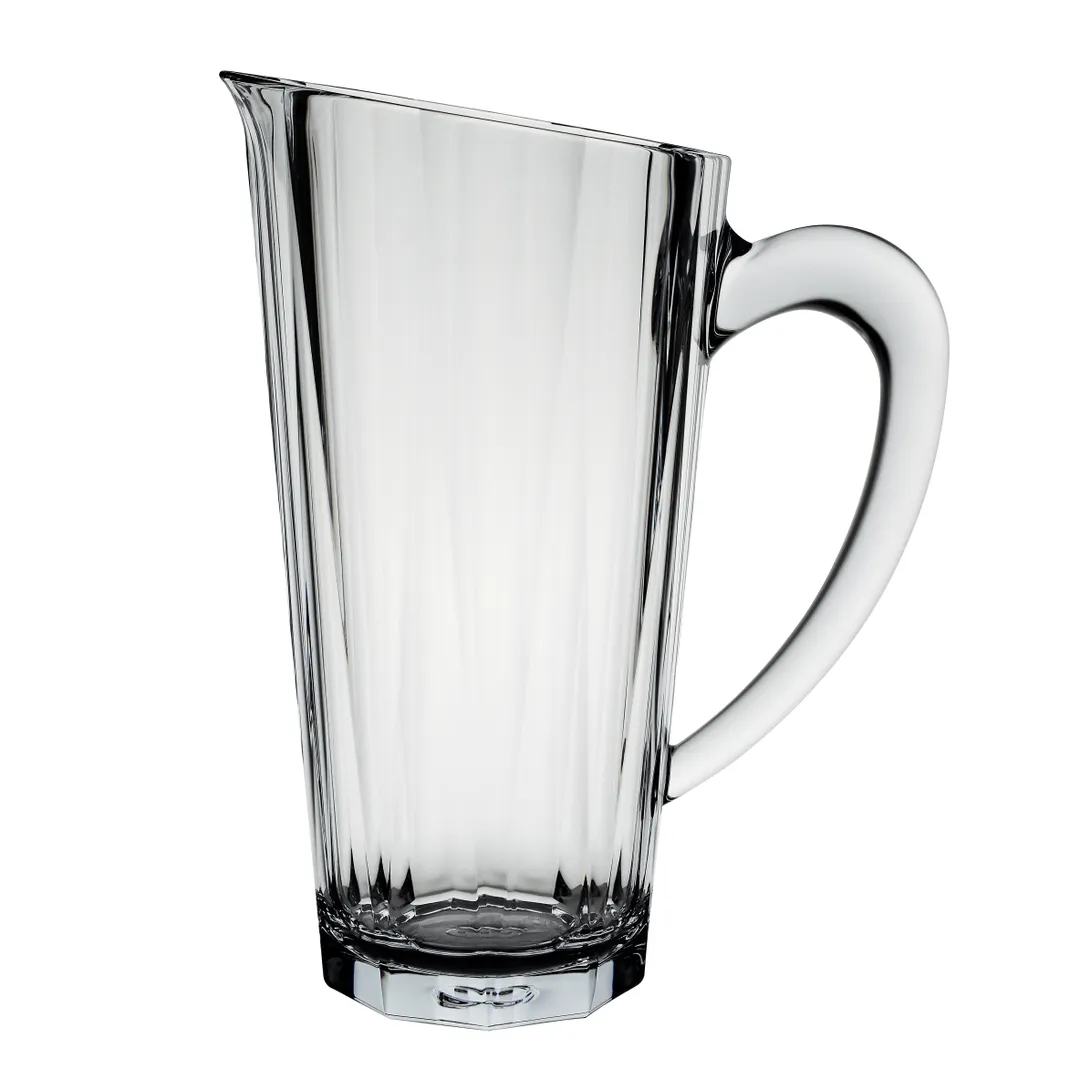 Steelite 7100DR046 Plastic Pitcher, 2.0 Qt (64‑95 Oz) 10.625" Clear Polycrystal With Handle - 6/Case