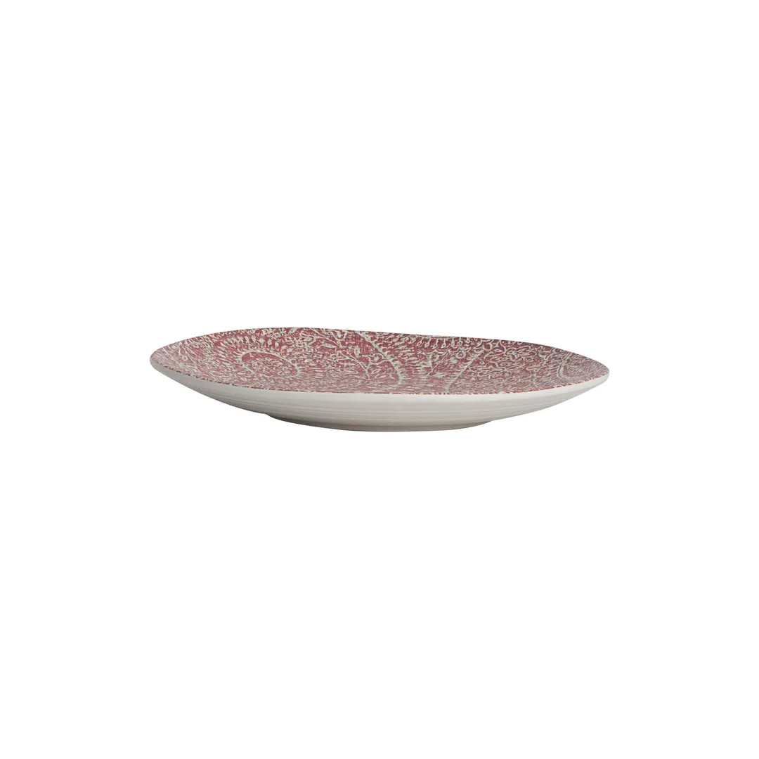 Steelite 7123TM073 Plastic Plate, 6.5" Round Melamine, Solano Rubine Creations Design - 1 Dozen