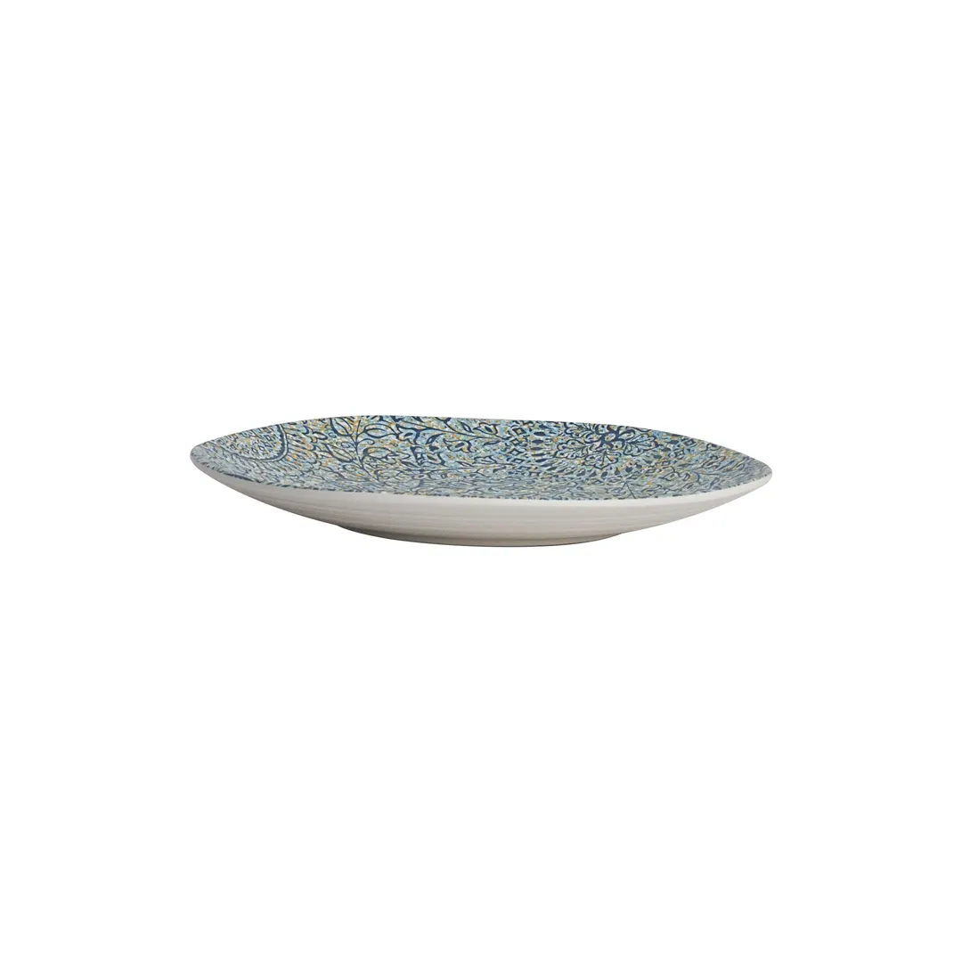 Steelite 7124TM073 Reusable Plastic Plate, 6.5" Round Azure Melamine Dinnerware - 1 Dozen