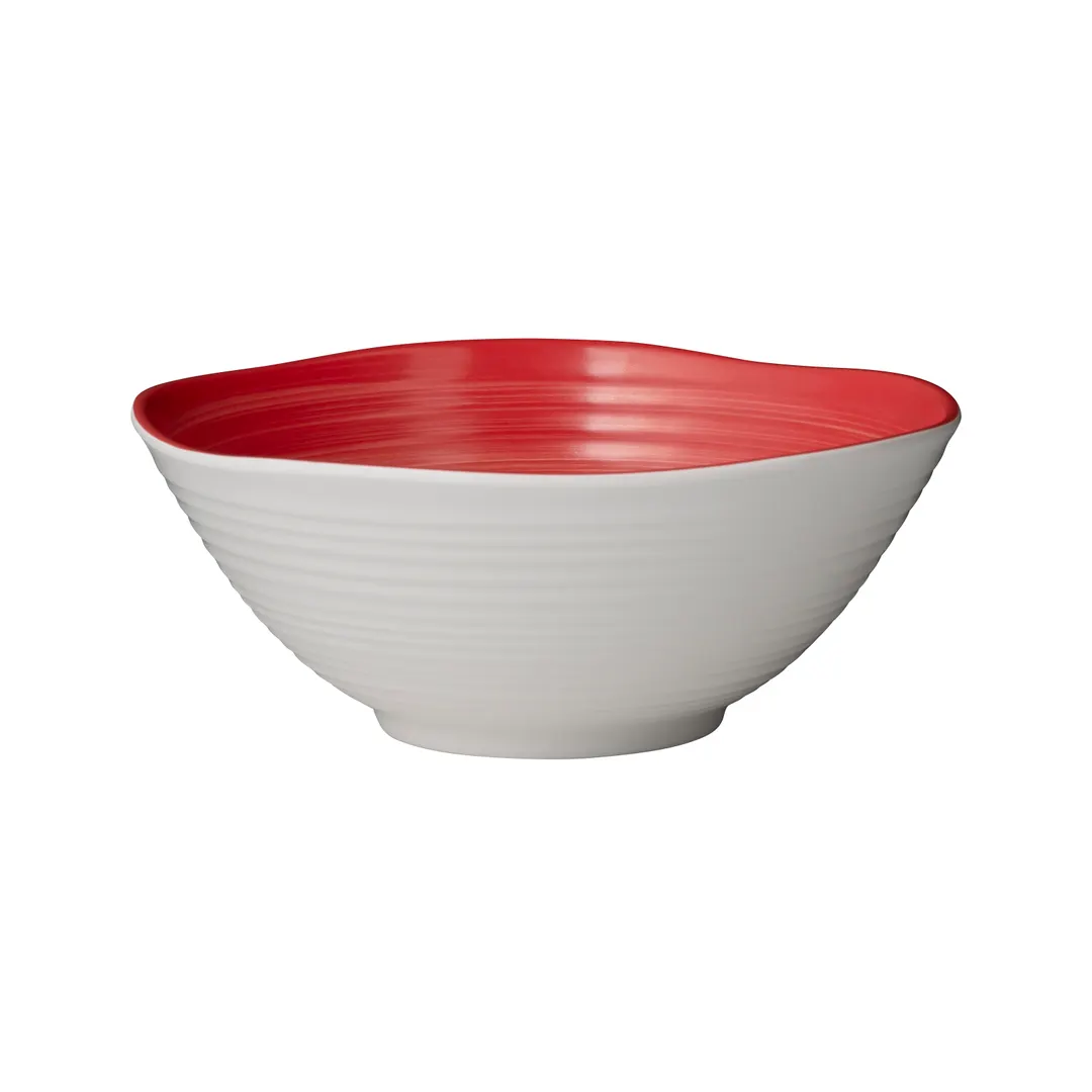 Steelite 7125TM071 - 7.0" Round White Melamine Bowl, 29 oz, 2.875" Height, Dishwasher Safe - 24/Case