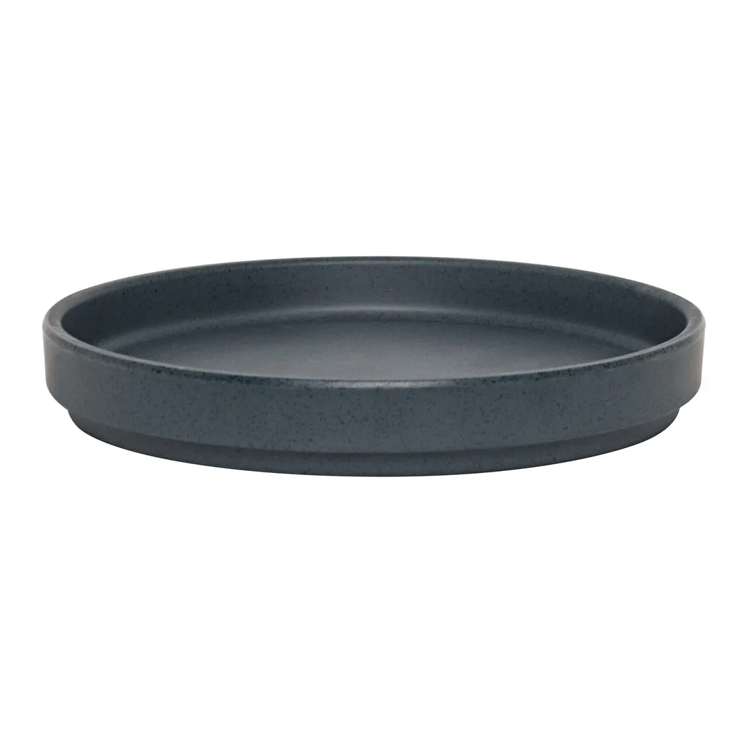 Steelite 7179TM501 Stackable Round Melamine Plate, 6.25" x 0.875", Blues, Modern Design - 6/Case