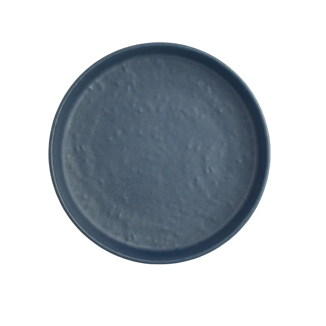 Steelite 7179TM505 - Melamine Plastic Round Plate, 6.5" Diameter, Blues, - 1 Dozen