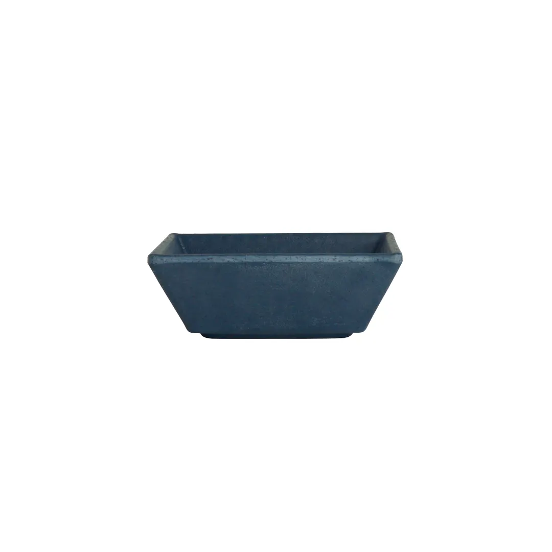Steelite 7179TM514 Square Sauce Dish, 4" x 4" x 1.375", 3 oz, Melamine, Cali Harbor Finish - 1 Dozen