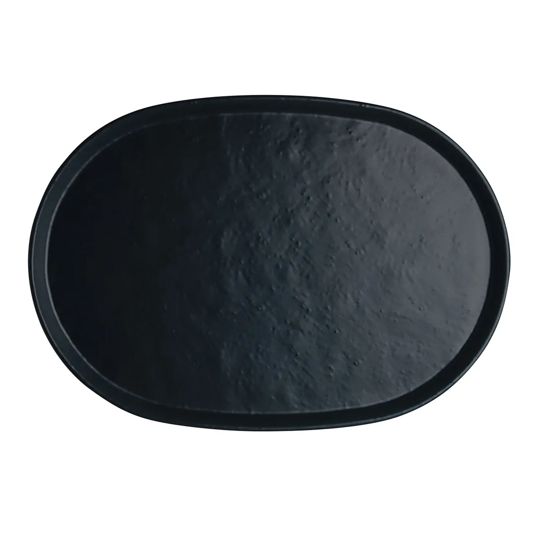 Steelite 7179TM520 Oval Melamine Tray, 17" x 11.75" Blues, Contemporary Design - 1 Dozen