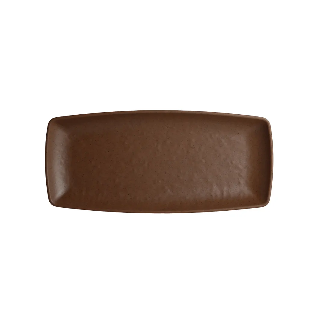 Steelite 7180TM507 Plate – 9.5" x 4.375" x 1.0" Melamine, Brown, Plastic Dinnerware - 1 Dozen