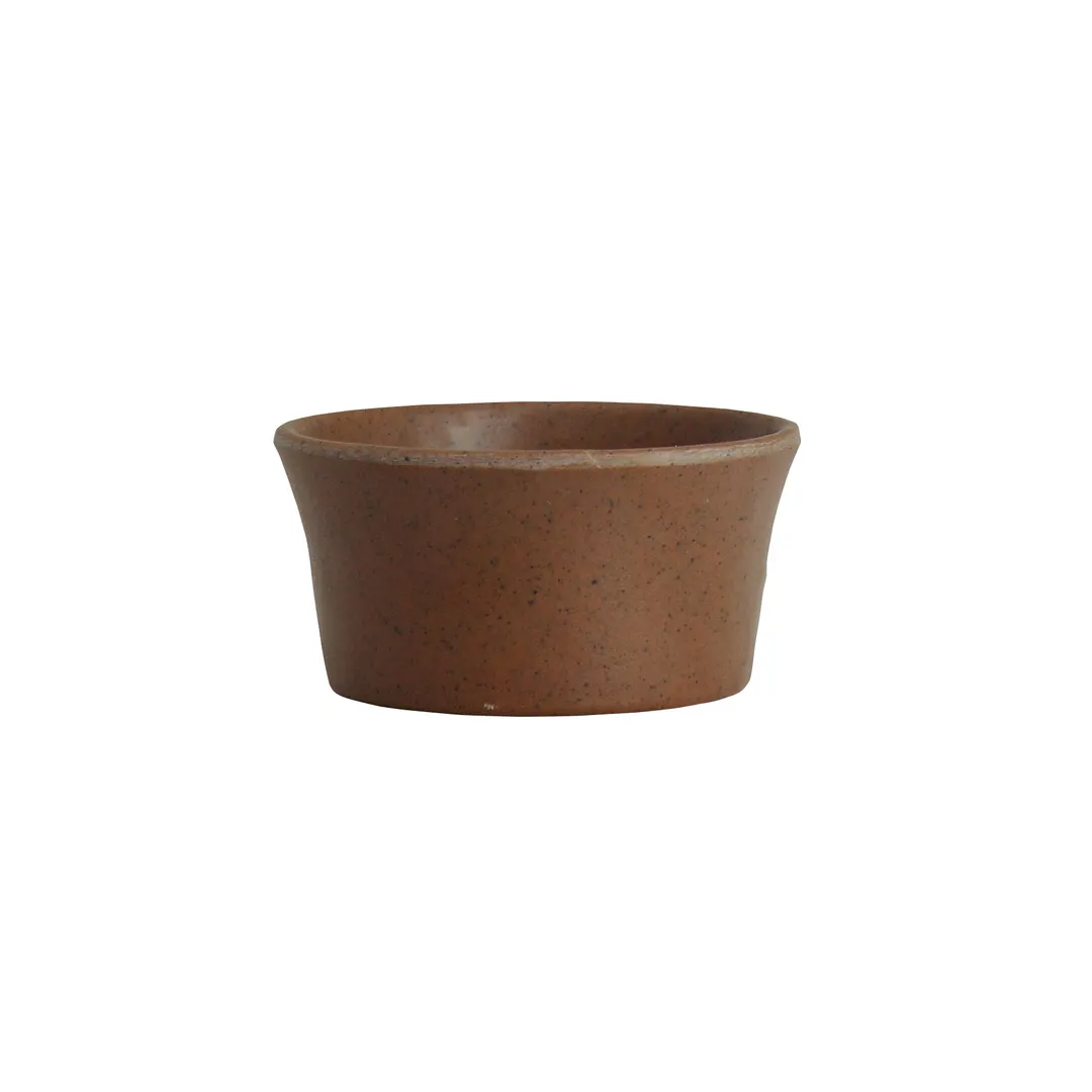 Steelite 7180TM512 Round Sauce Dish, 2" Diameter, 1 oz Capacity, Redwood Melamine - 1 Dozen