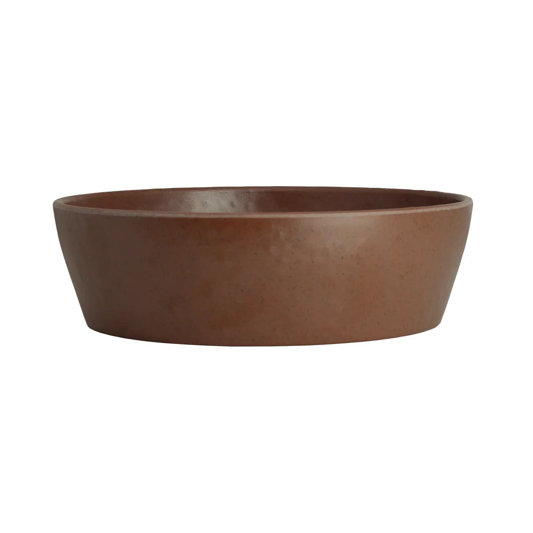 Steelite 7180TM517 - Round Melamine Bowl, 7" x 2" (16.5 oz/½ qt), Redwood Finish - 1 Dozen