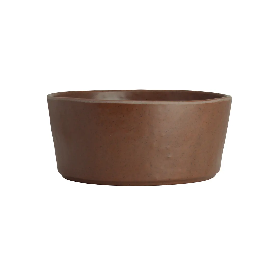 Steelite 7180TM518 Round Melamine Bowl, 5.5" x 2.5" (17.5 oz / 3/4 Qt) Redwood - 1 Dozen