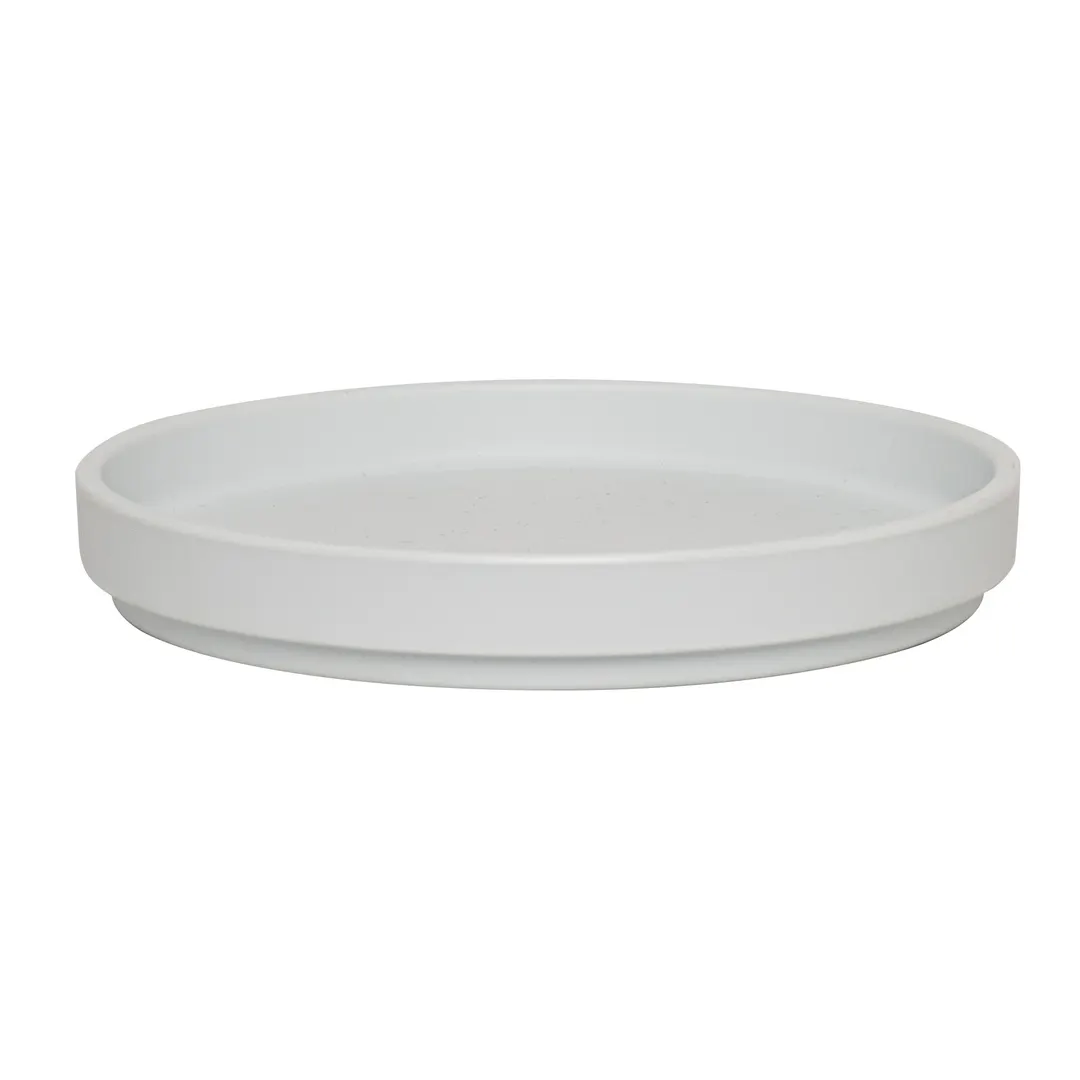 Steelite 7182TM501 Melamine Stack Plate, 6.25" Round White, Contemporary Design - 6/Case