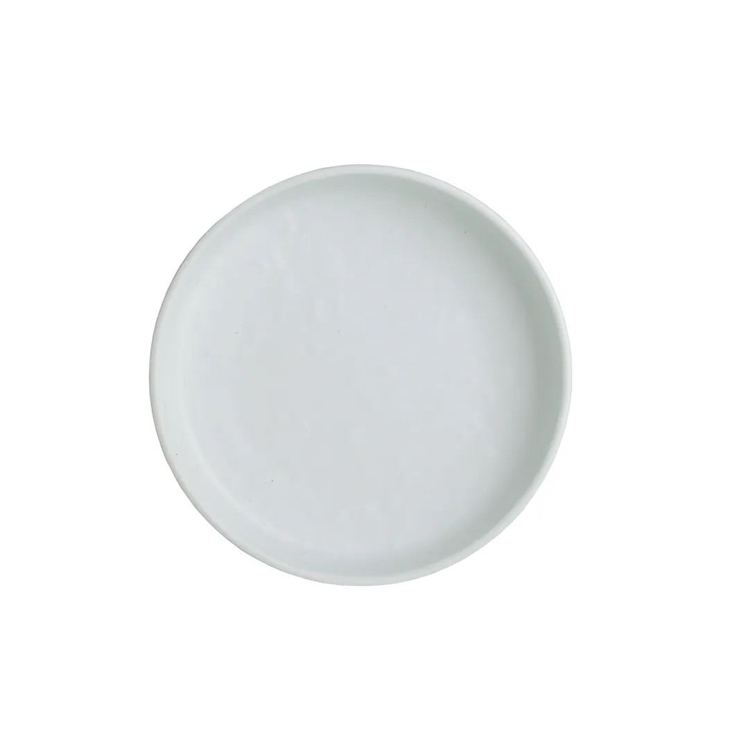 Steelite 7182TM504 - 4.875" Round Melamine Plate, White, 3‑5" Size, Contemporary Design - 1 Dozen