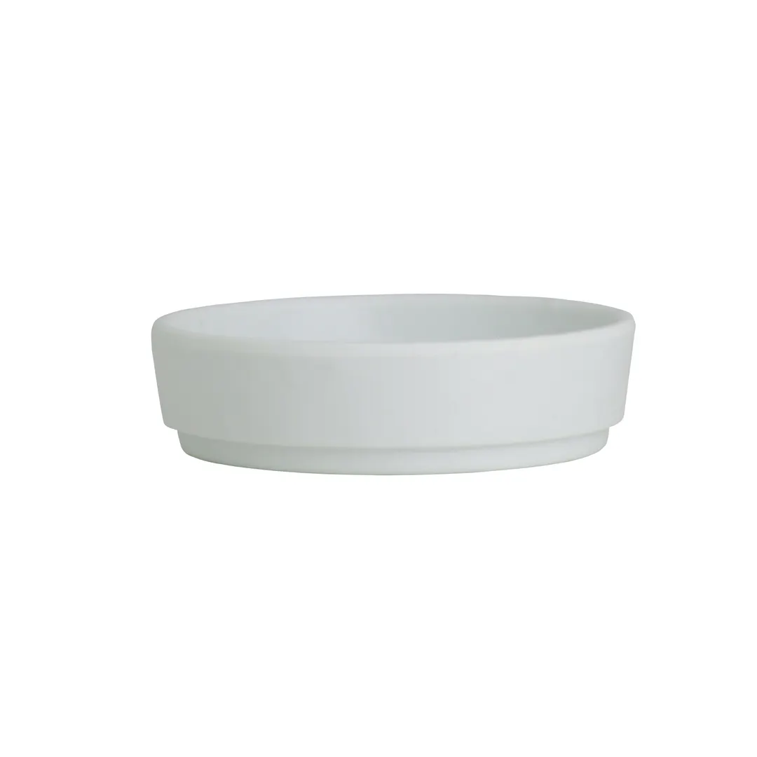 Steelite 7182TM510 Round Melamine Sauce Dish, 2 Oz Capacity, 3.5" Dia x 1" Hgt, White - 1 Dozen