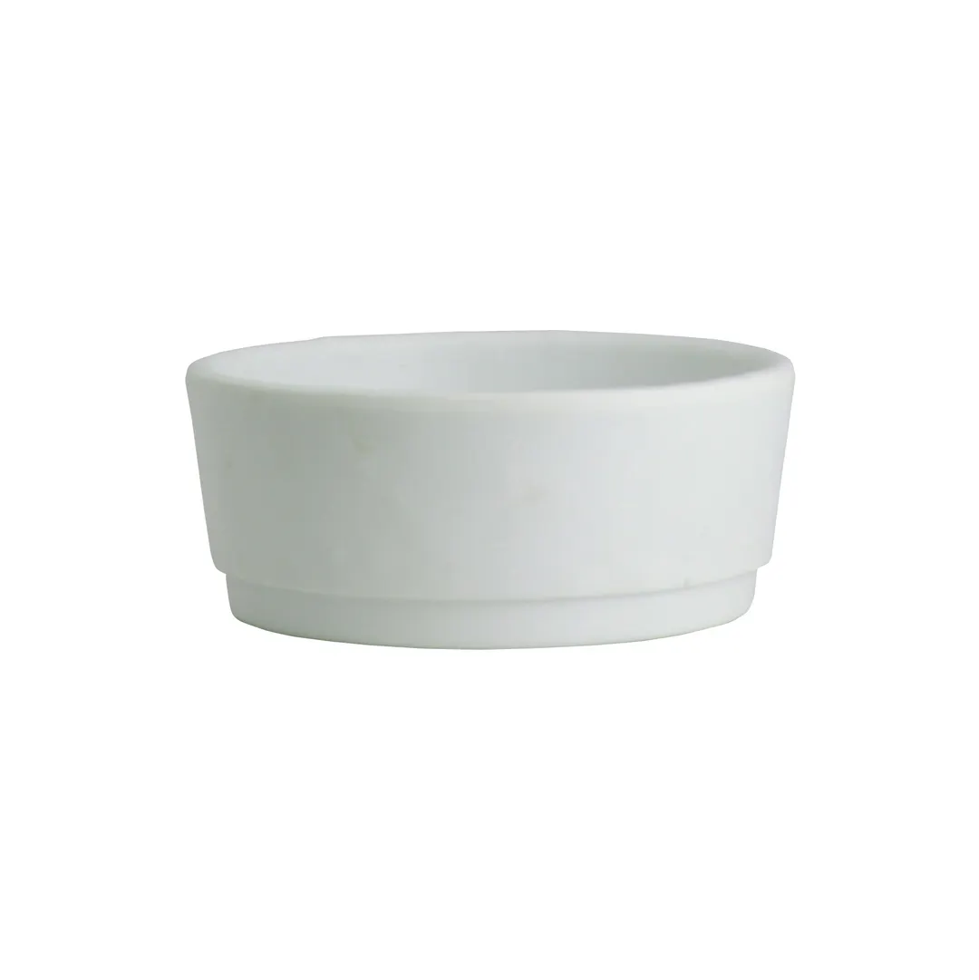 Steelite 7182TM511 Round Sauce Dish, 2 oz, 2.875\" Dia x 1.25\" H, White Melamine - 1 Dozen