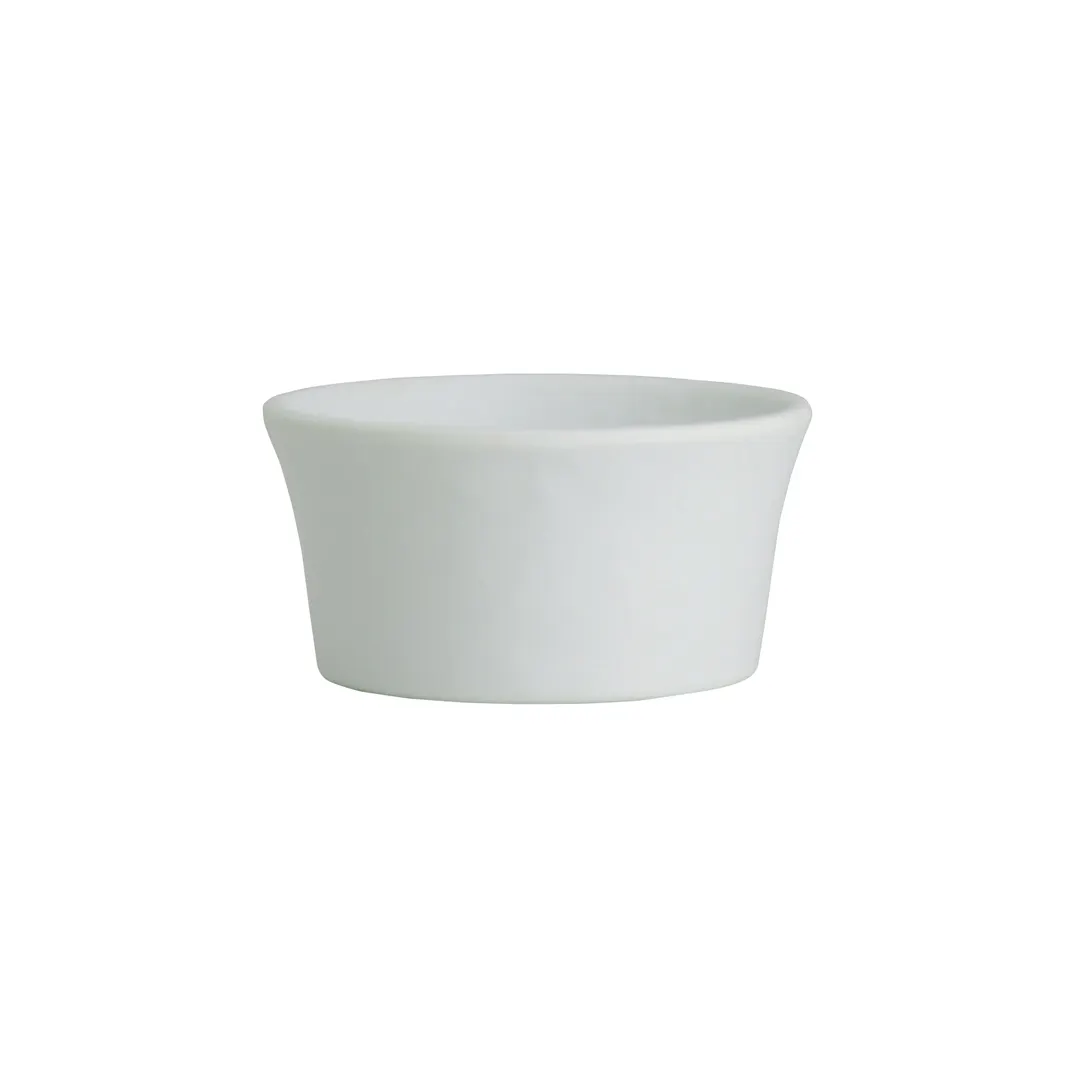 Steelite 7182TM512 - White Melamine Sauce Dish, 2" Diameter, 1 oz Capacity, Modern Design - 1 Dozen