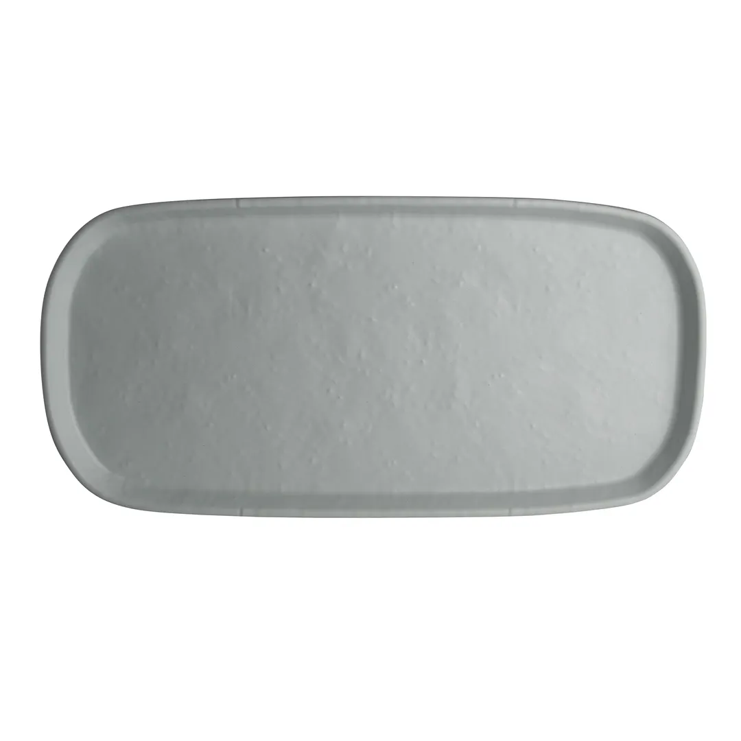 Steelite 7182TM521 Rectangular Tray, 14.5" x 7" x 1" Melamine White, Contemporary Design - 6/Case